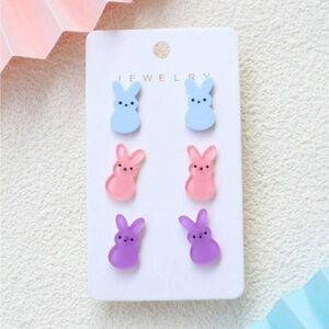 NWT Peeps Multicolor Easter Earrings
